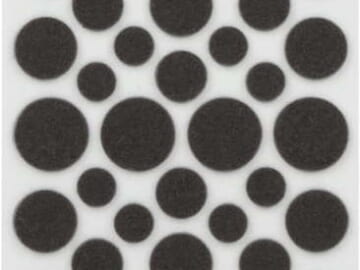 Self-Stick Round Felt Pads 46-Pack for $3 + free shipping w/ $35
