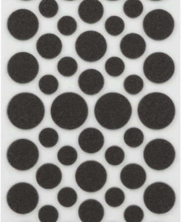 Self-Stick Round Felt Pads 46-Pack for $3 + free shipping w/ $35
