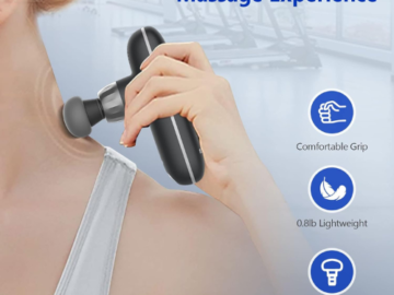 Experience the convenience and effectiveness of the MAGELUX Mini Massage Gun for just $27.99 After Code + Coupon (Reg. $79.98) + Free Shipping