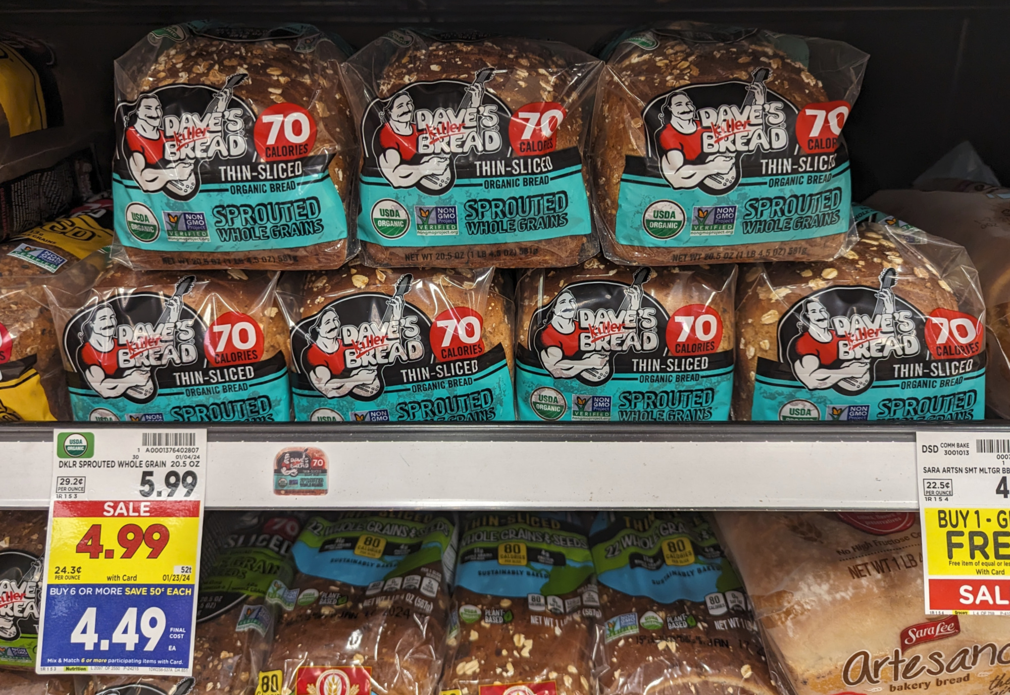 Dave’s Killer Bread As Low As $3.24 At Kroger