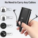 iWalk PowerSquid 9000mAh 18W PD Portable Power Bank $18.99 After Code (Reg. $37.99) + Free Shipping – with Built-in 3 Cables