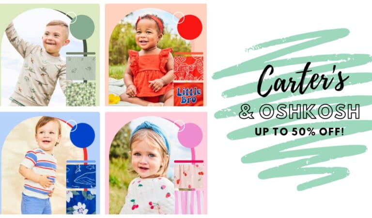 Up to 50% Off at Carter’s and OshKosh