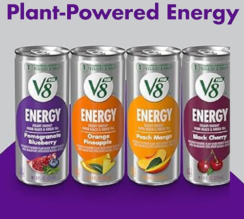 V8 +ENERGY Energy Drink 24-Count Variety Pack as low as $10.38 After Coupon (Reg. $24.13) + Free Shipping – 43¢/Can – Pomegranate Blueberry, Orange Pineapple, Peach Mango and Black Cherry