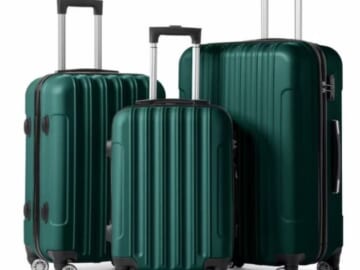 3-Piece Nested Spinner Suitcase Luggage Set