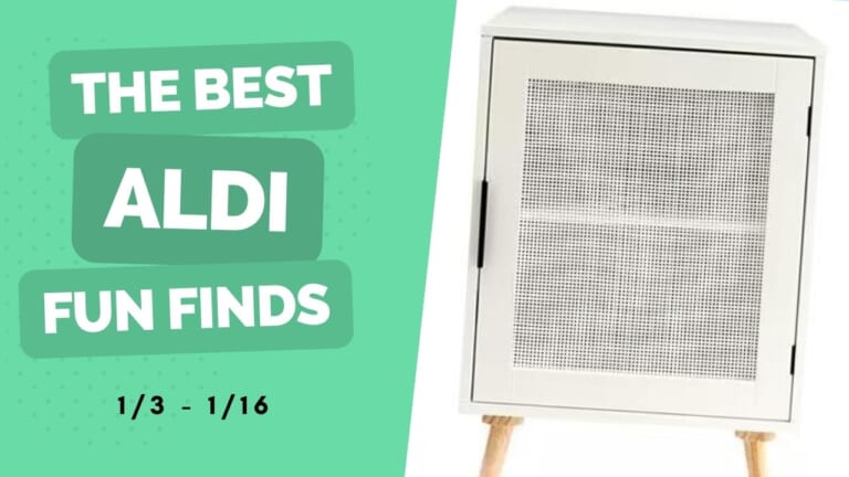 Aldi Fun Finds | Accent Table Under $50 + New Bedding