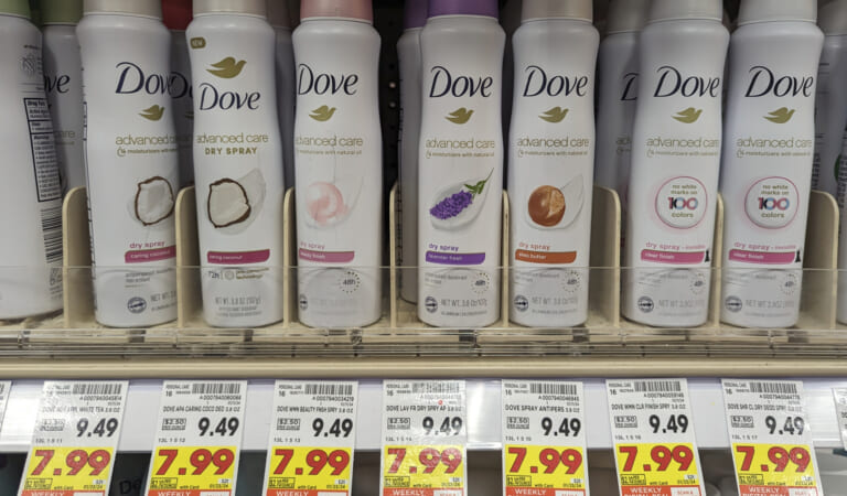 Dove Dry Spray As Low As $3.99 At Kroger (Regular Price $9.49)