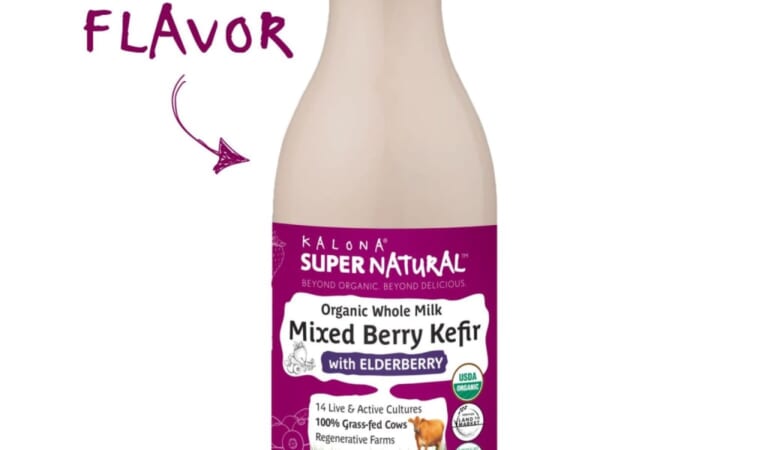 Kalona Supernatural Mixed Berry Kefir w/ Elderberry: Free w/ coupon + in-store