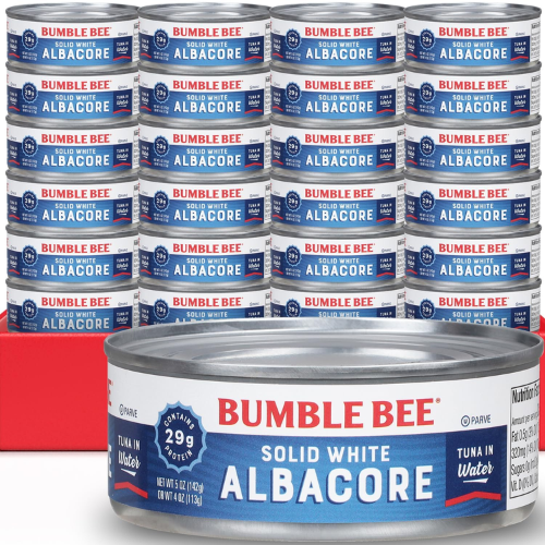 Bumble Bee 24-Pack Solid White Albacore Tuna in Water as low as $21.13 Shipped Free (Reg. $32.15) – 88¢/5 Oz Can