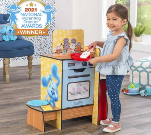 KidKraft Blue’s Clues & You! Cooking-Up-Clues Wooden Play Kitchen and Handy Dandy Notebook $25 (Reg. $35)