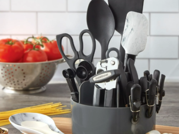 Farberware 18-Piece Professional Marble Tool and Gadget Caddy Set $26.78