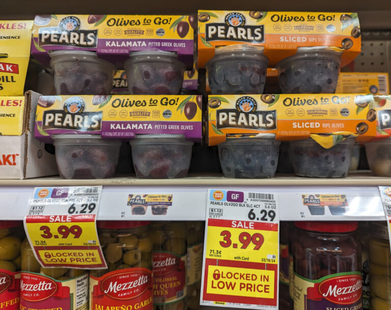 Pearls Olives To Go! 4-Pack Just $3.49 At Kroger (Regular Price $6.29)
