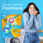 Arm & Hammer Clean Burst Laundry Detergent Power Paks, 42-Count as low as $5.58 when you buy 4 (Reg. $10) + Free Shipping – 13¢/Pak