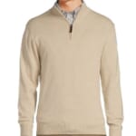 Roundtree & Yorke Men's Mock Neck Long Sleeve Quarter Zip Pullover for $21 + free shipping w/ $150
