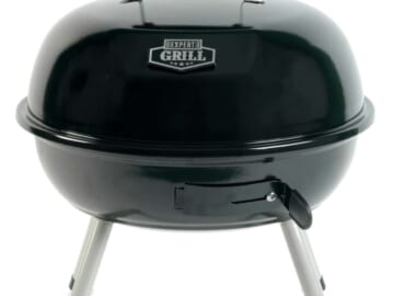 Expert Grill 14.5'' Steel Portable Charcoal Grill for $15 + free shipping w/ $35