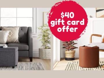 Free $40 Target Gift Card When You Spend $200 On Furniture