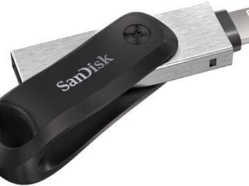 SanDisk 256GB iXpand USB 3.0 Type-A to Apple Lightning Flash Drive for $54 + free shipping