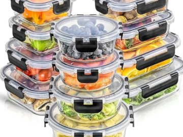 Glass Storage Containers, 24-Piece $38.95 Shipped Free (Reg. $69.95)