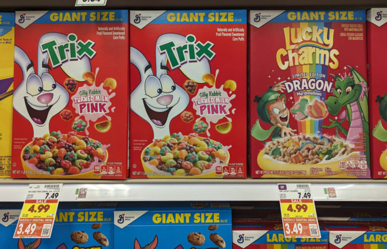 Giant Size Boxes Of General Mills Cereal As Low As $3.49 At Kroger