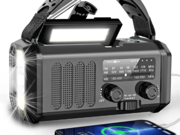 Fimilo 10,000mAh NOAA AM/FM Emergency Crank Weather Radio w/ Flashlight for $25 + free shipping w/ $35