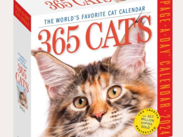 365 Cats Page-A-Day 2024 Calendar $8.49 (Reg. $17)
