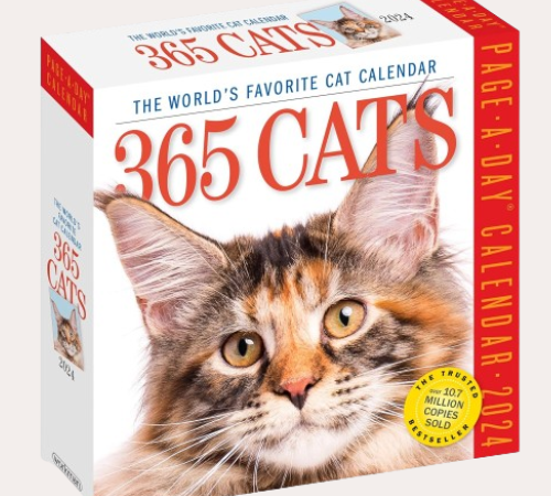 365 Cats Page-A-Day 2024 Calendar $8.49 (Reg. $17)