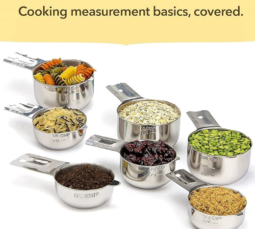 Stainless Steel Measuring Cups and Spoons 7-Piece Set $26.99 (Reg. $40) – 11K+ FAB Ratings!