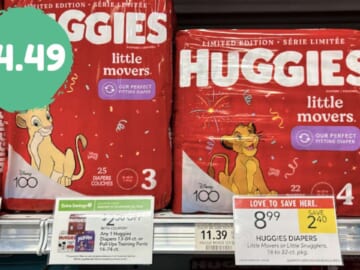 $4.49 Huggies (reg. $11.39) at Publix!