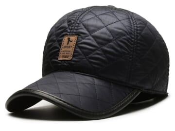 Men's PU Leather Cap for $7 for 2 + $5 s&h