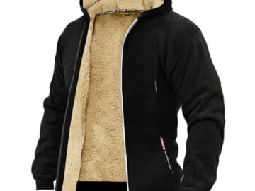 Bettermrcloth Men's Sherpa Lined Hoodie for $19 + $7 s&h