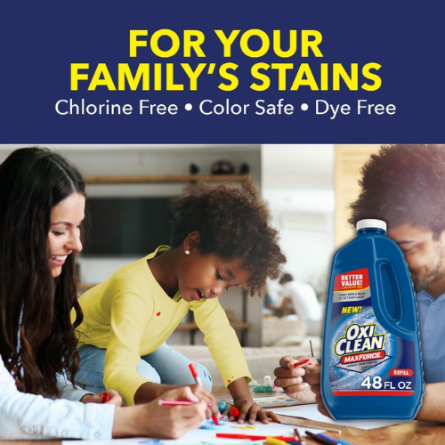 OxiClean Max Force Laundry Stain Remover Refill, 48 Oz as low as $6.49 After Coupon (Reg. $13.20) + Free Shipping