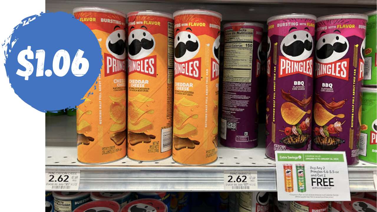 $1.06 Pringles at Publix