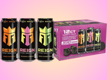 Reign 12-Count Total Body Fuel Fitness & Performance Drink Variety Pack as low as $24.22 Shipped Free (Reg. $30) – $2.02/16 Oz Can