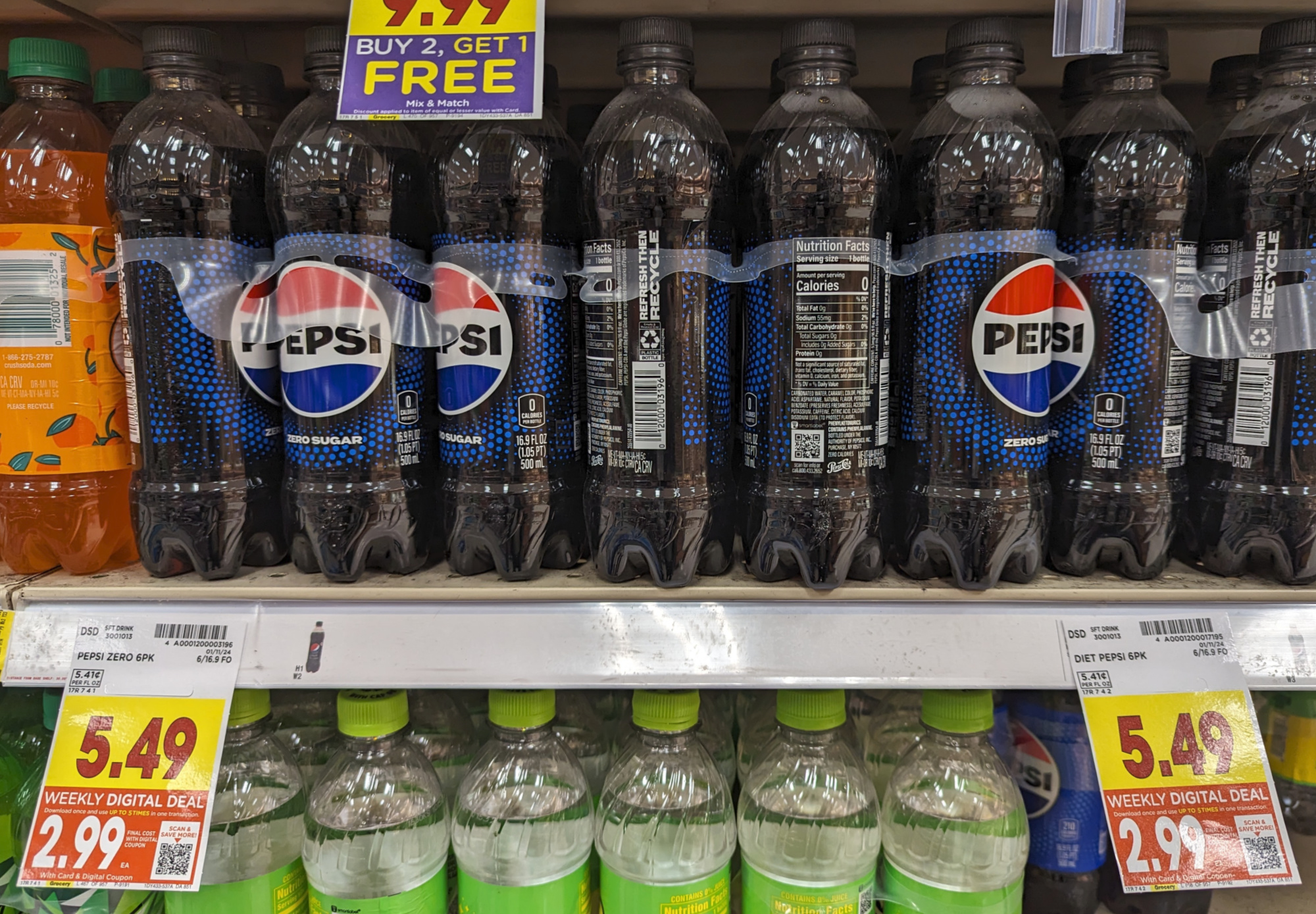 Pepsi, Canada Dry, or Coca-Cola 6-Pack Bottles Just $2.99 At Kroger