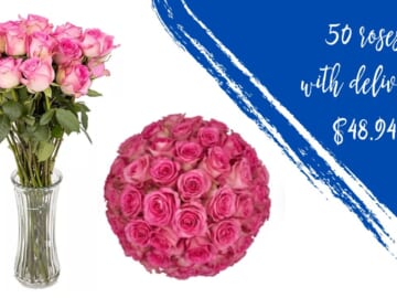 Sam’s Club | 50 Rose Bouquet Delivered For $48.94 | Choose Your Date
