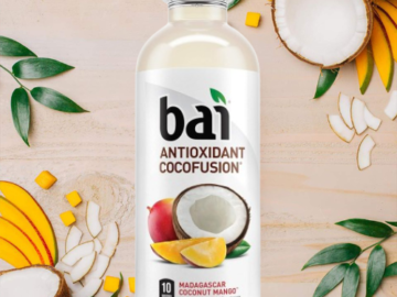 Bai Coconut Flavored Water 12-Pack Antioxidant Infused Drinks, Madagascar Coconut Mango, 18 oz as low as $10.20 Shipped Free (Reg. $20) – 85¢/Bottle