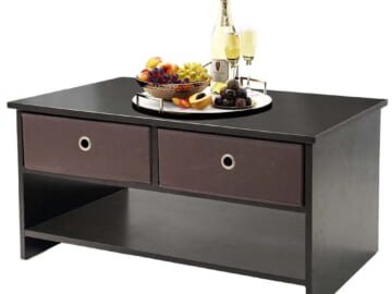 31.5" Coffee Table w/ 2 Fabric Drawers for $29 + free shipping w/ $35