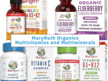 2 Days Only! MaryRuth Organics Multivitamins and Multiminerals from $12.31 (Reg. $15.73+)