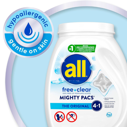 All Mighty Pacs Laundry Detergent 60-Count Tub as low as $11.03 After Coupon (Reg. $21) + Free Shipping – 18¢/Pac
