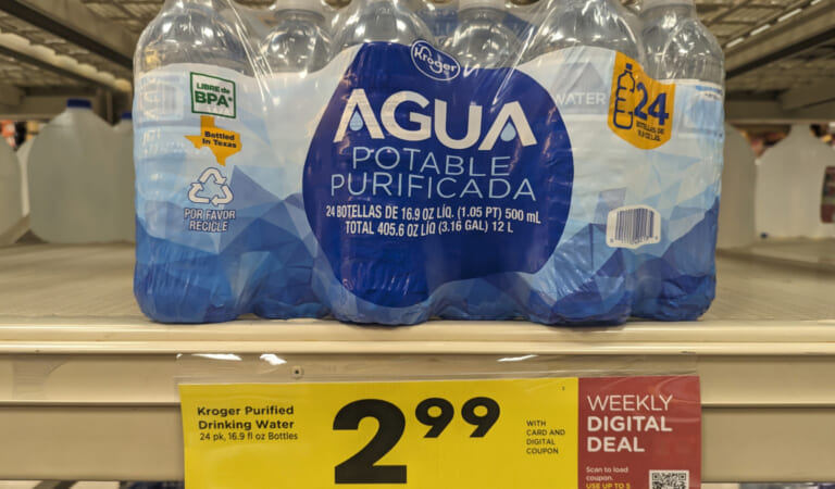 Kroger Purified Drinking Water 24-Pack Just $2.99 At Kroger