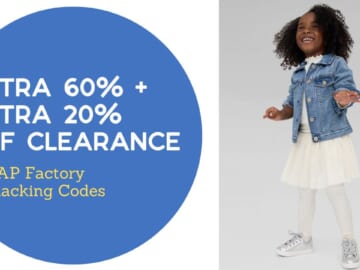 Gap Factory Stacking Codes = Deals up to 85% Off!