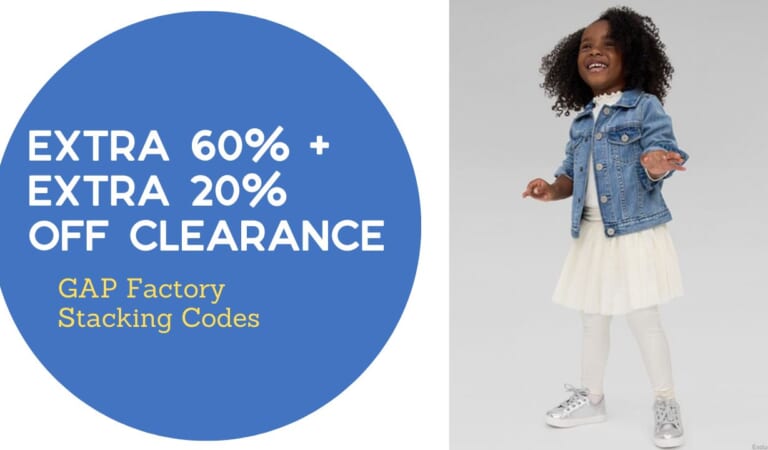 Gap Factory Stacking Codes = Deals up to 85% Off!