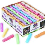 Giant Box of Jumbo Sidewalk Chalk, 126 Pieces