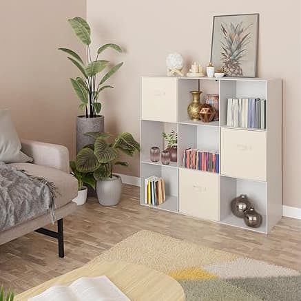 Amazon Basics Storage Cube Shelf Organizer, 9-Cube