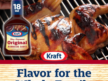 Kraft Original Slow-Simmered BBQ Sauce, 18 Oz as low as $1.56 Shipped Free (Reg. $2.49)