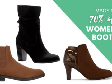 Macy’s | Women’s Boots from $12 | Today Only!