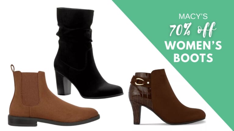 Macy’s | Women’s Boots from $12 | Today Only!