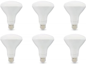 Amazon Basics 65W Equivalent BR30 LED Light Bulb 6-Pack for $10 + free shipping