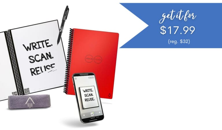 Rocketbook Reusable Notebook $17.99 (reg. $32)