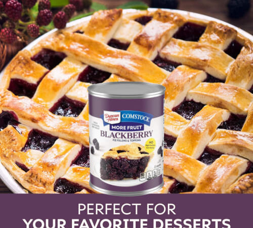 Duncan Hines 12-Pack Comstock Premium Fruit Pie Filling & Topping, Blackberry as low as $14.42 Shipped Free (Reg. $32) – $1.20/21 Oz Can