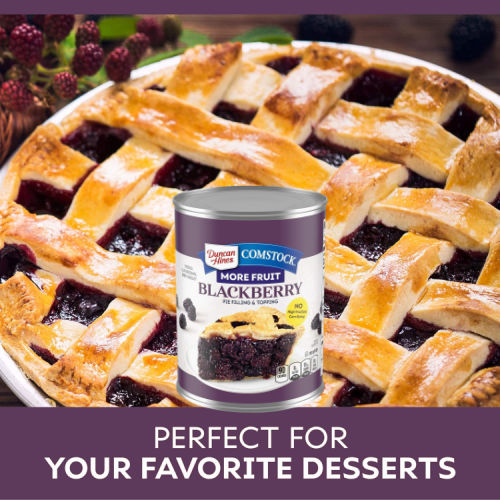 Duncan Hines 12-Pack Comstock Premium Fruit Pie Filling & Topping, Blackberry as low as $14.42 Shipped Free (Reg. $32) – $1.20/21 Oz Can